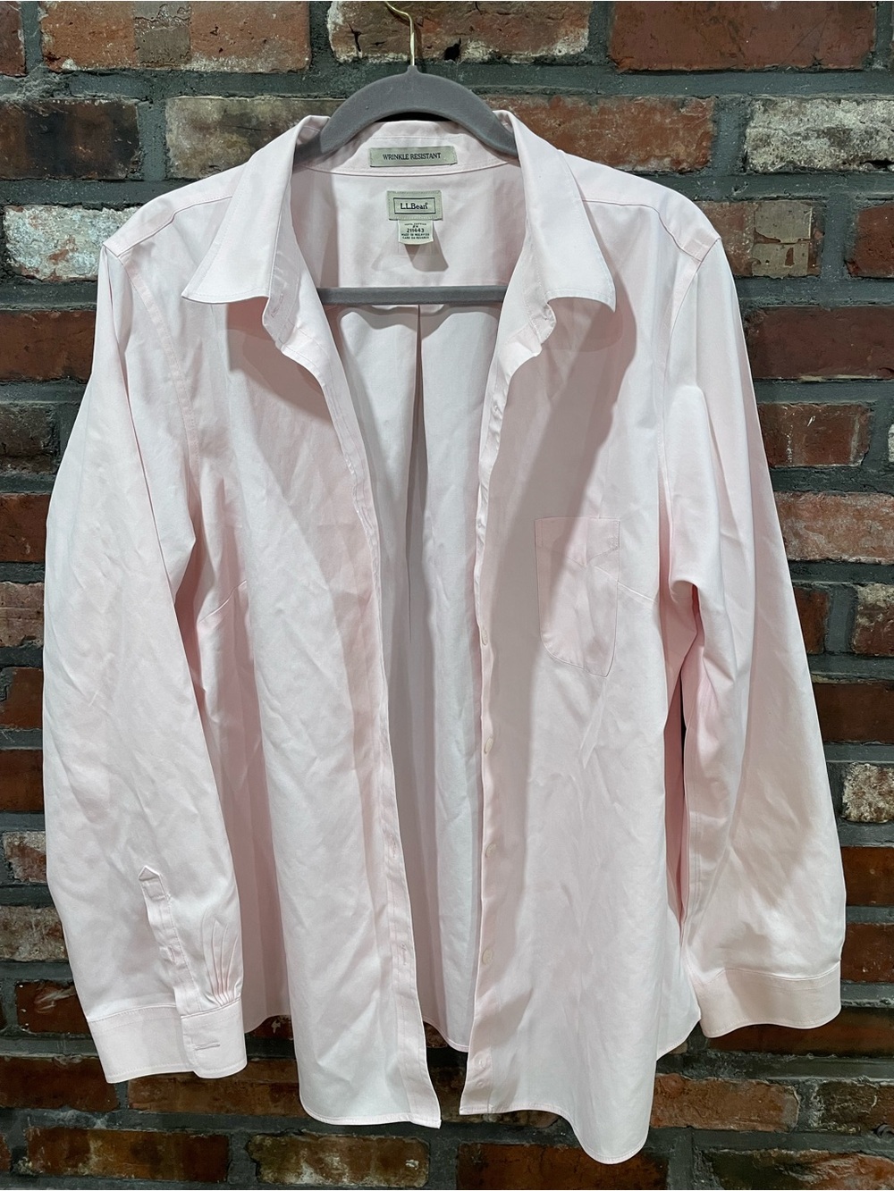 L.L. Bean Light Pink Women’s Button-Down Shirt